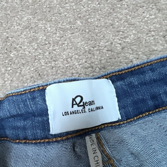 A2J Jeans Women’s Blue Skinny Pockets Distressed Size 7 - Picture 11 of 12